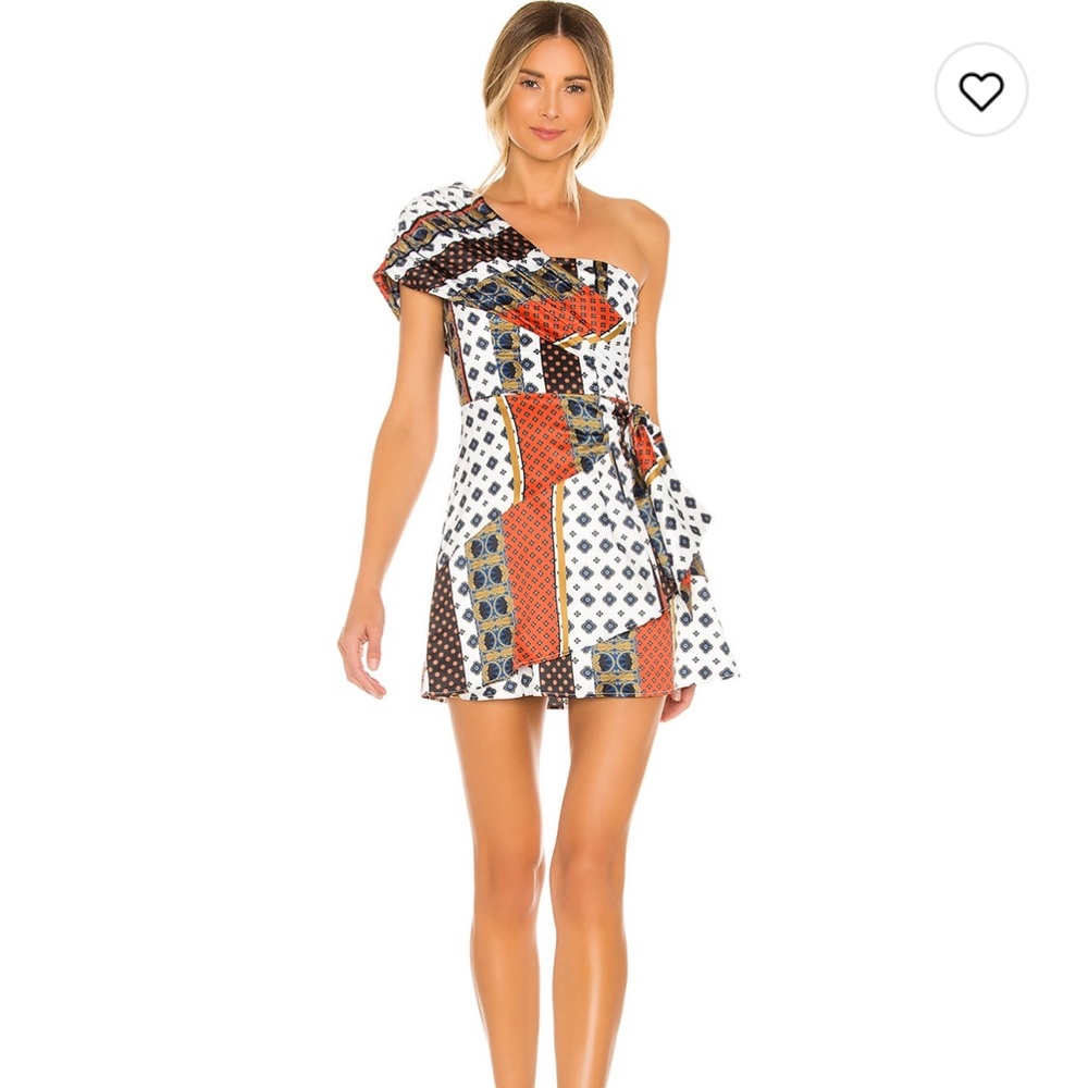 NWT - House of Harlow 1960 x Revolve - Sorina Dress in Ivory Pajama Print Size S